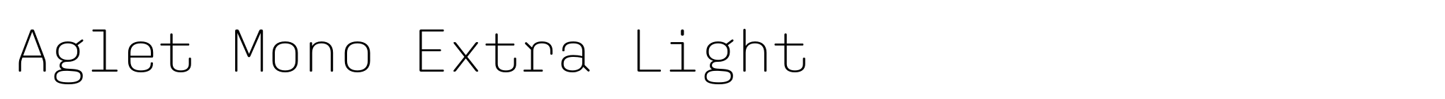 Aglet Mono Extra Light image